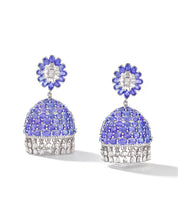 Tanzanite Swirl Jhumkas | AMARIS JEWELS | Fine Jewelry