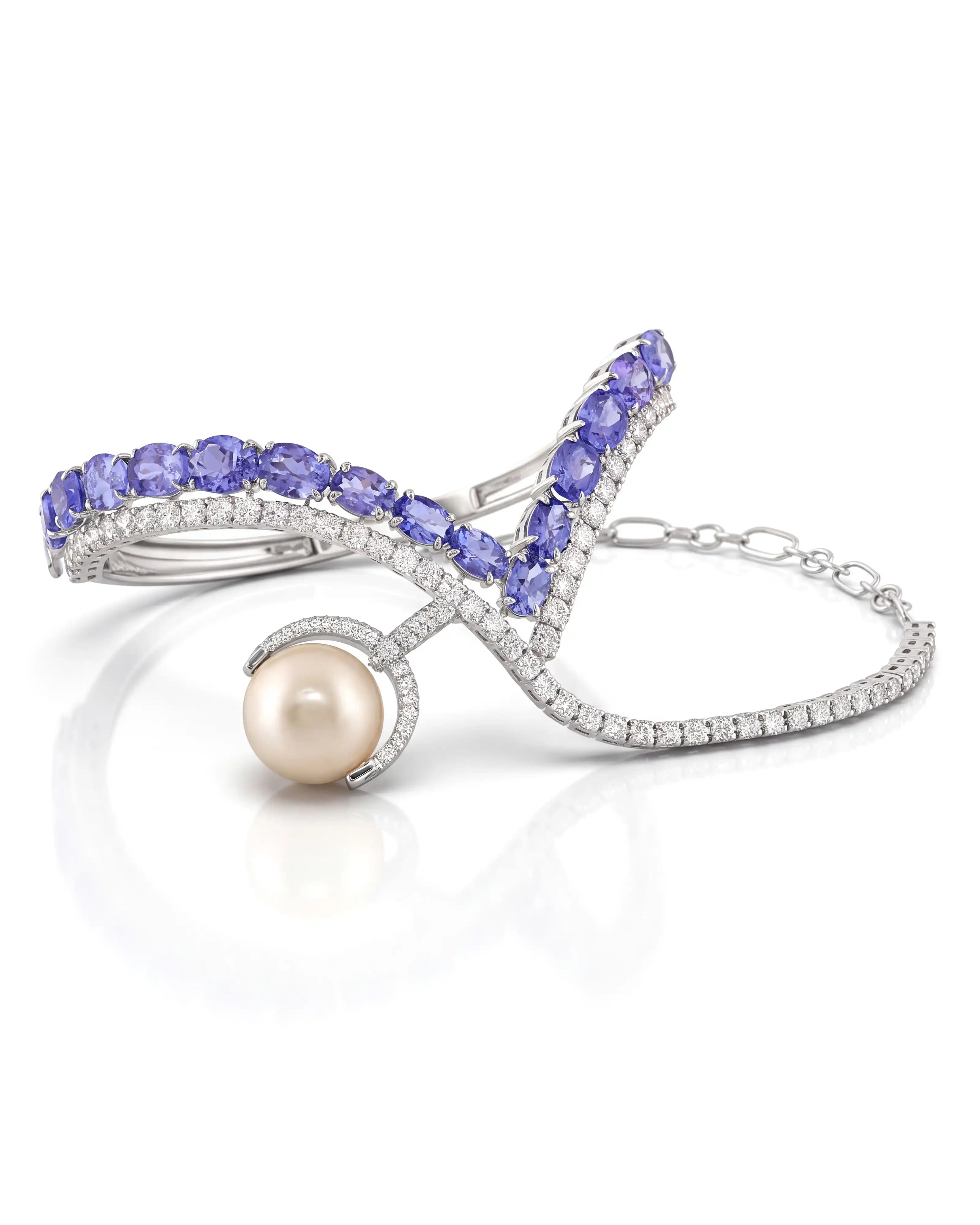 Tanzanite Trail Palm Cuff | AMARIS JEWELS | Fine Jewelry
