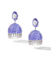 Tanzanite Swirl Jhumkas