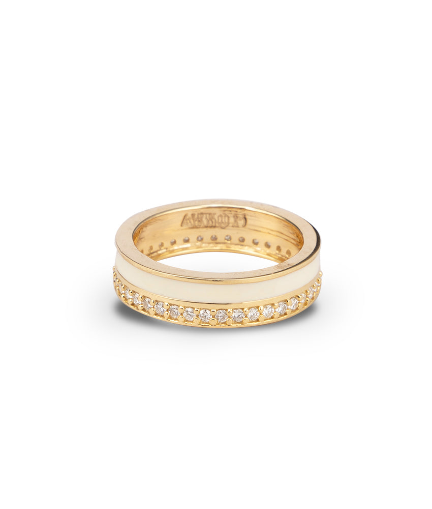 The Ivory Wave Ring | AMARIS JEWELS | Fine Jewelry 