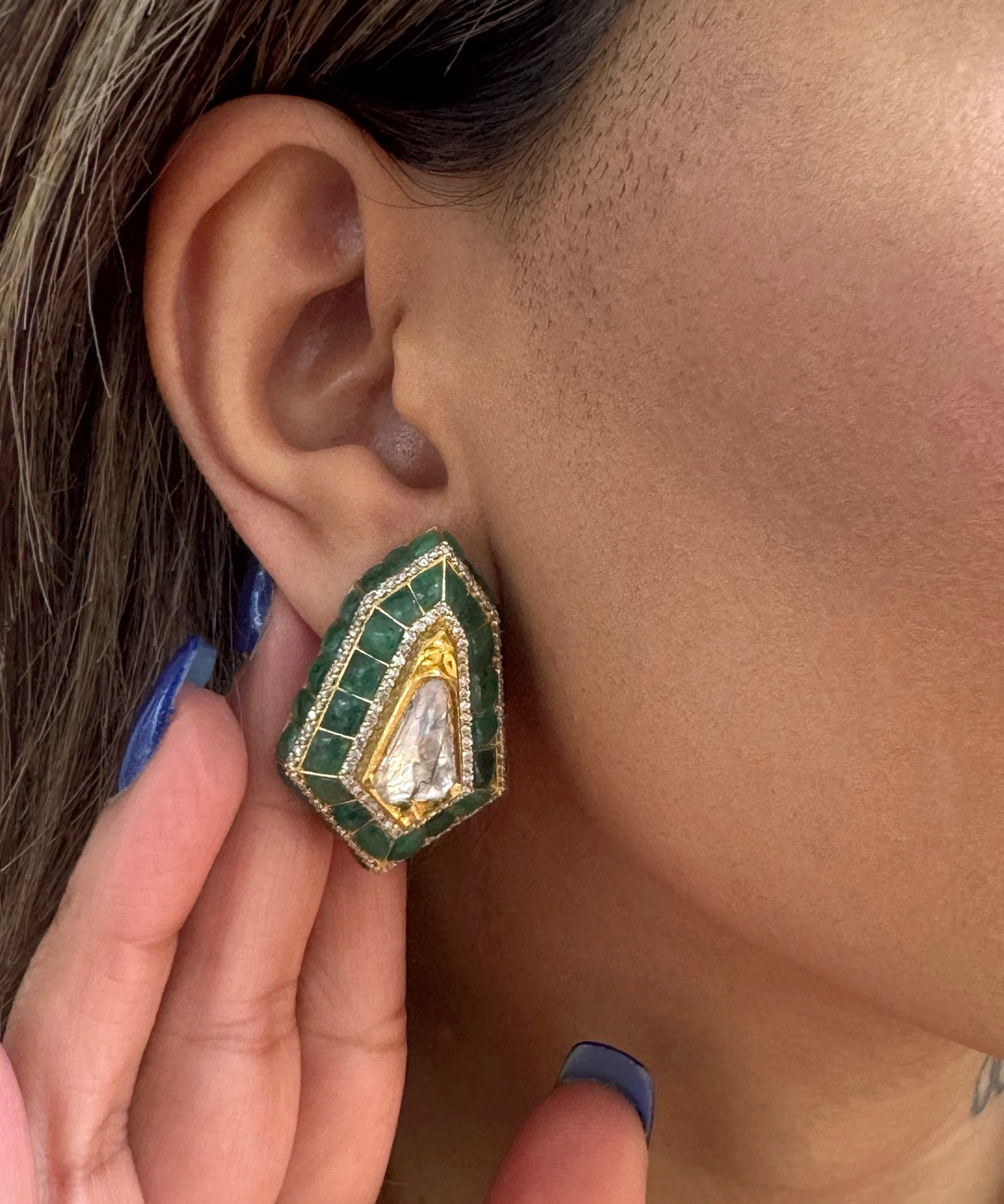 The Shielded One Earrings | AMARIS JEWELS | Fine Jewelry 