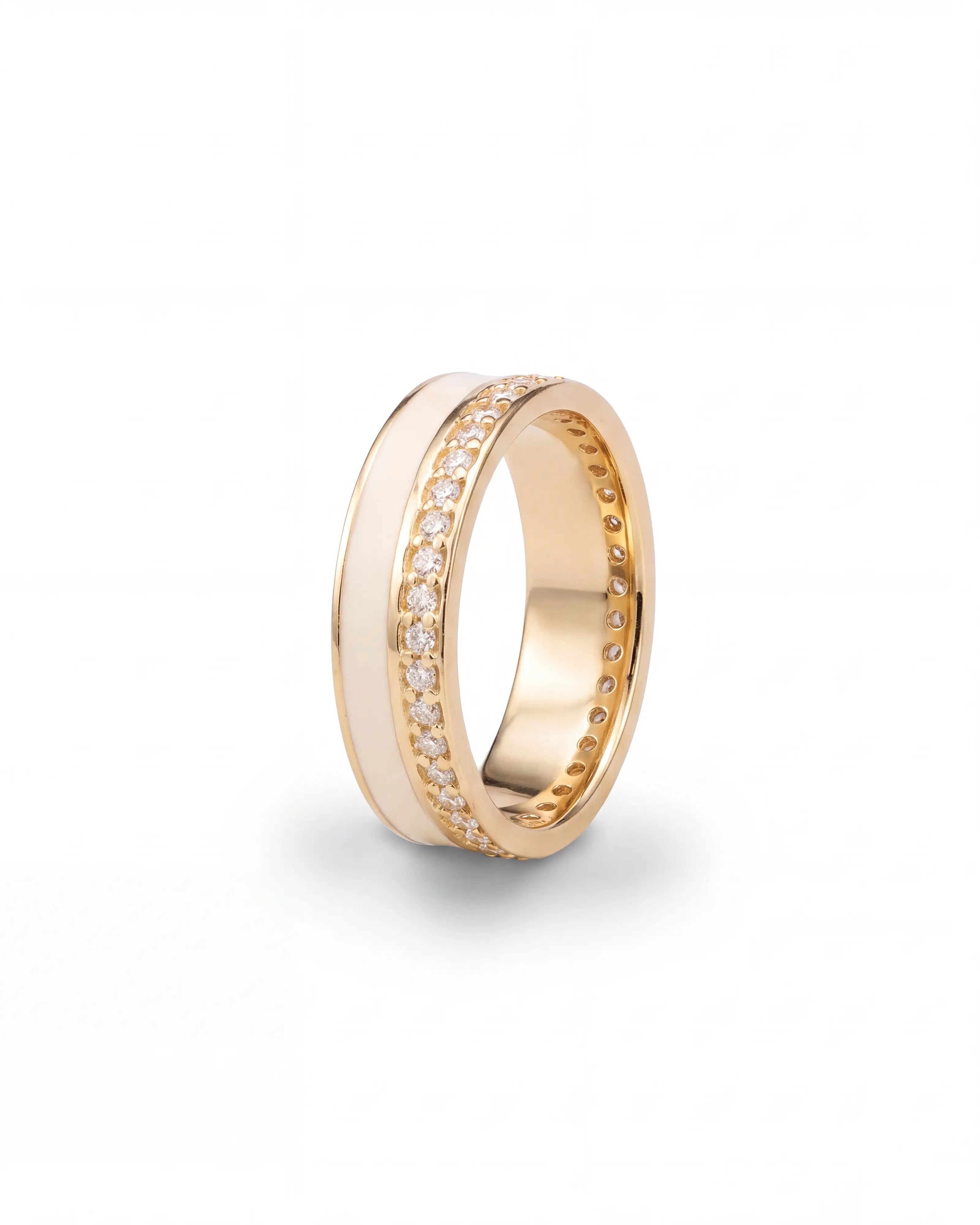 The Ivory Wave Ring