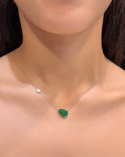To the moon and back Emerald Pendant | AMARIS JEWELS | Fine Jewelry