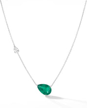 To the moon and back Emerald Pendant | AMARIS JEWELS | Fine Jewelry