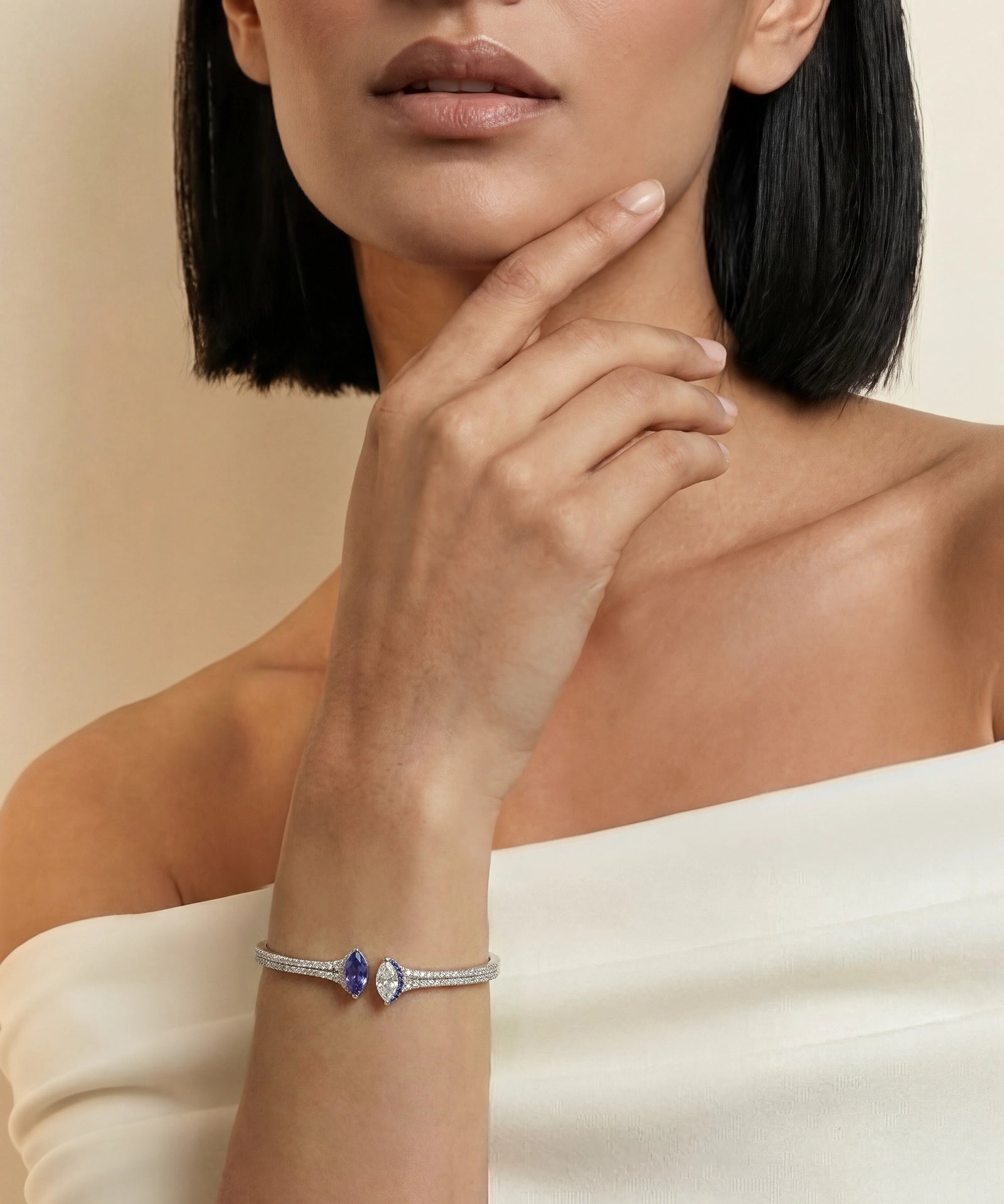 Toi et Moi Bracelet (Tanzanite) | AMARIS JEWELS | Fine Jewelry 