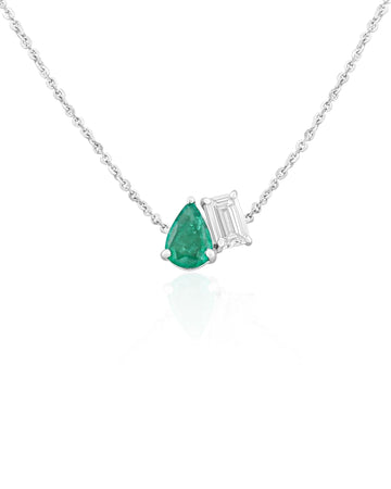 Toi et Moi Pendant (Emerald)