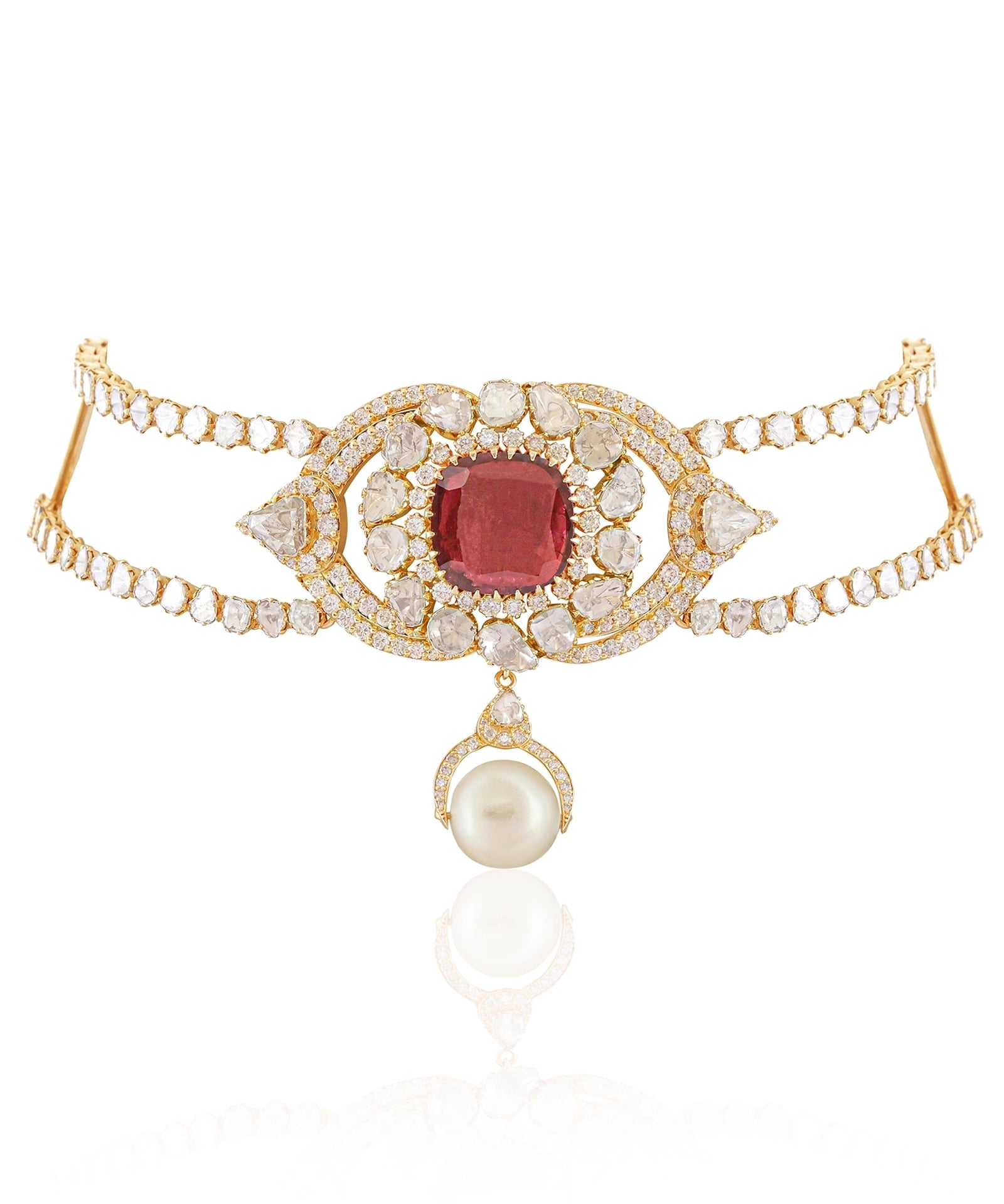 Tourmaline Halo Choker | AMARIS JEWELS | Fine Jewelry 