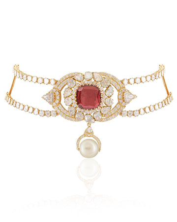 Tourmaline Halo Choker