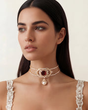 Tourmaline Halo Choker | AMARIS JEWELS | Fine Jewelry 