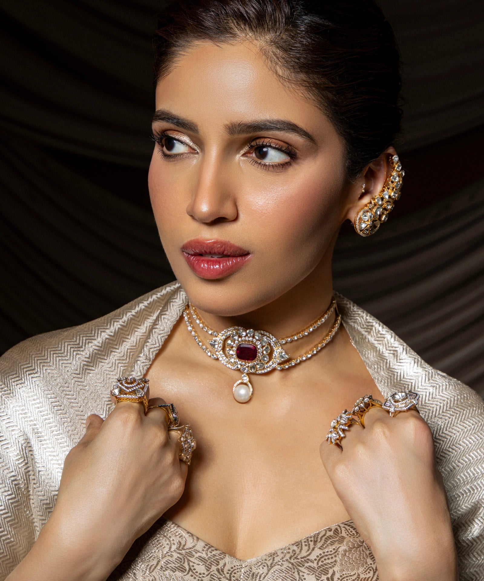 Tourmaline Halo Choker | AMARIS JEWELS | Fine Jewelry 