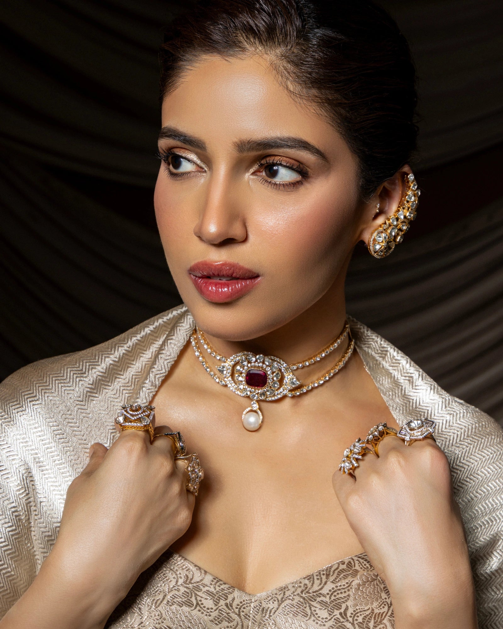 Tourmaline Halo Choker | AMARIS JEWELS | Fine Jewelry 