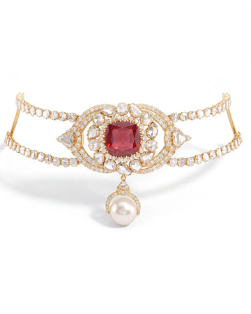 Tourmaline Halo Choker