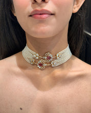 Tourmaline Polki pulse choker | AMARIS JEWELS | Fine Jewelry