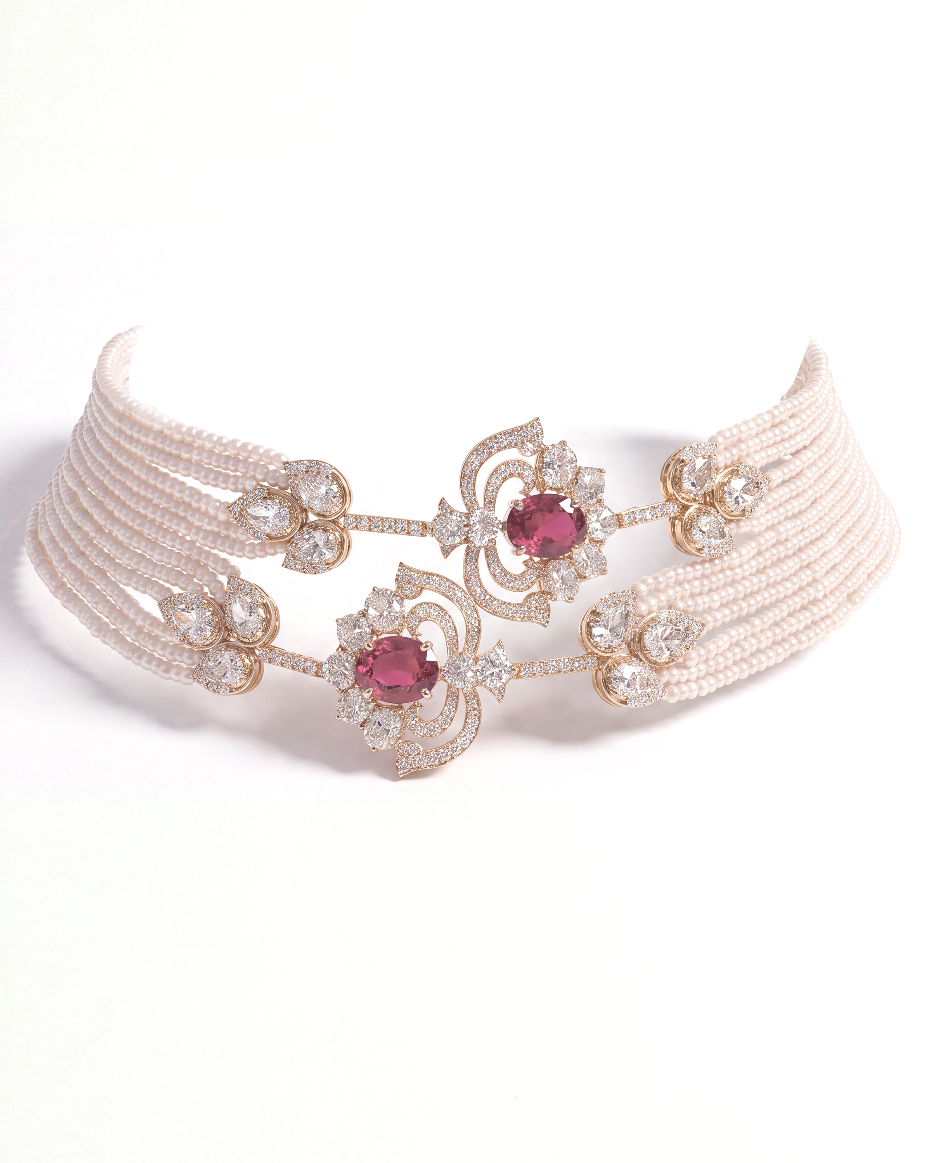 Tourmaline Polki pulse choker | AMARIS JEWELS | Fine Jewelry