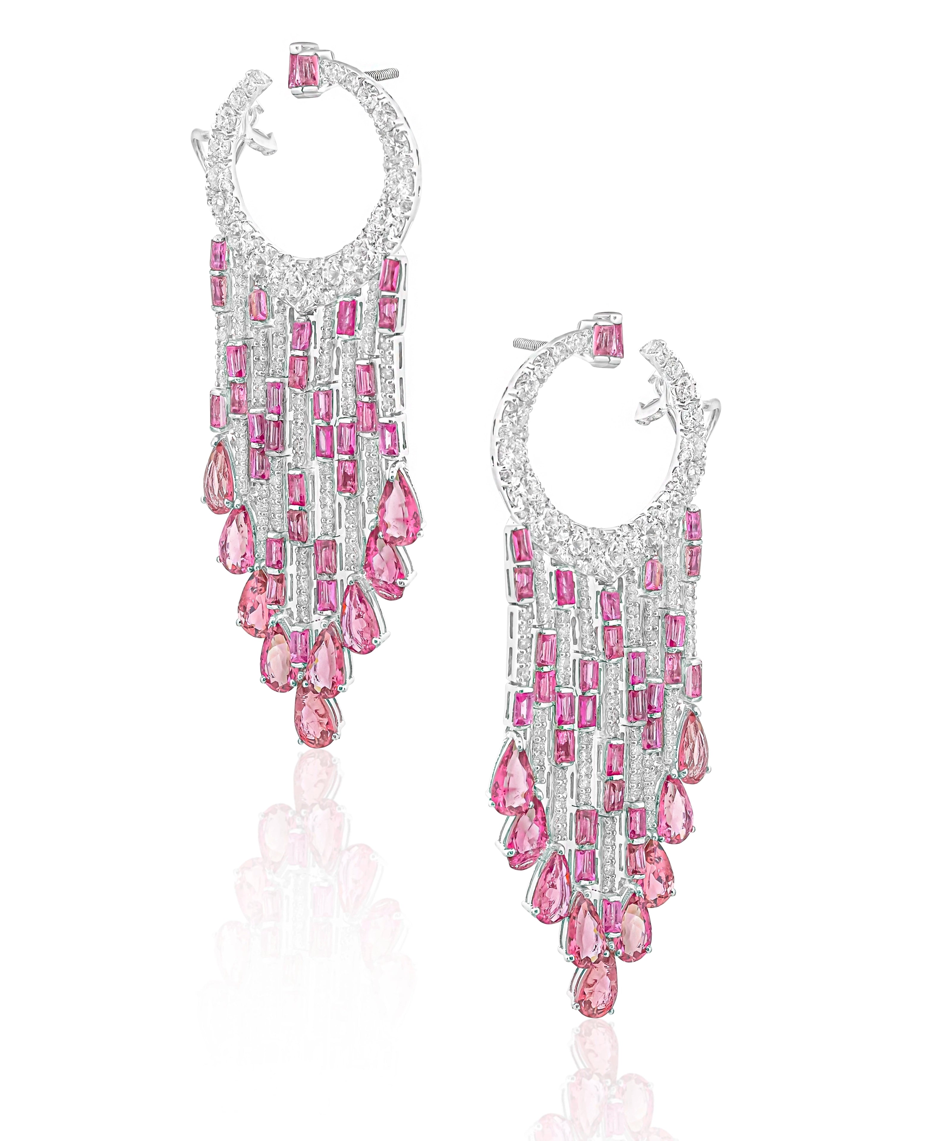 Tourmaline Shower Earrings | AMARIS JEWELS | Fine Jewelry