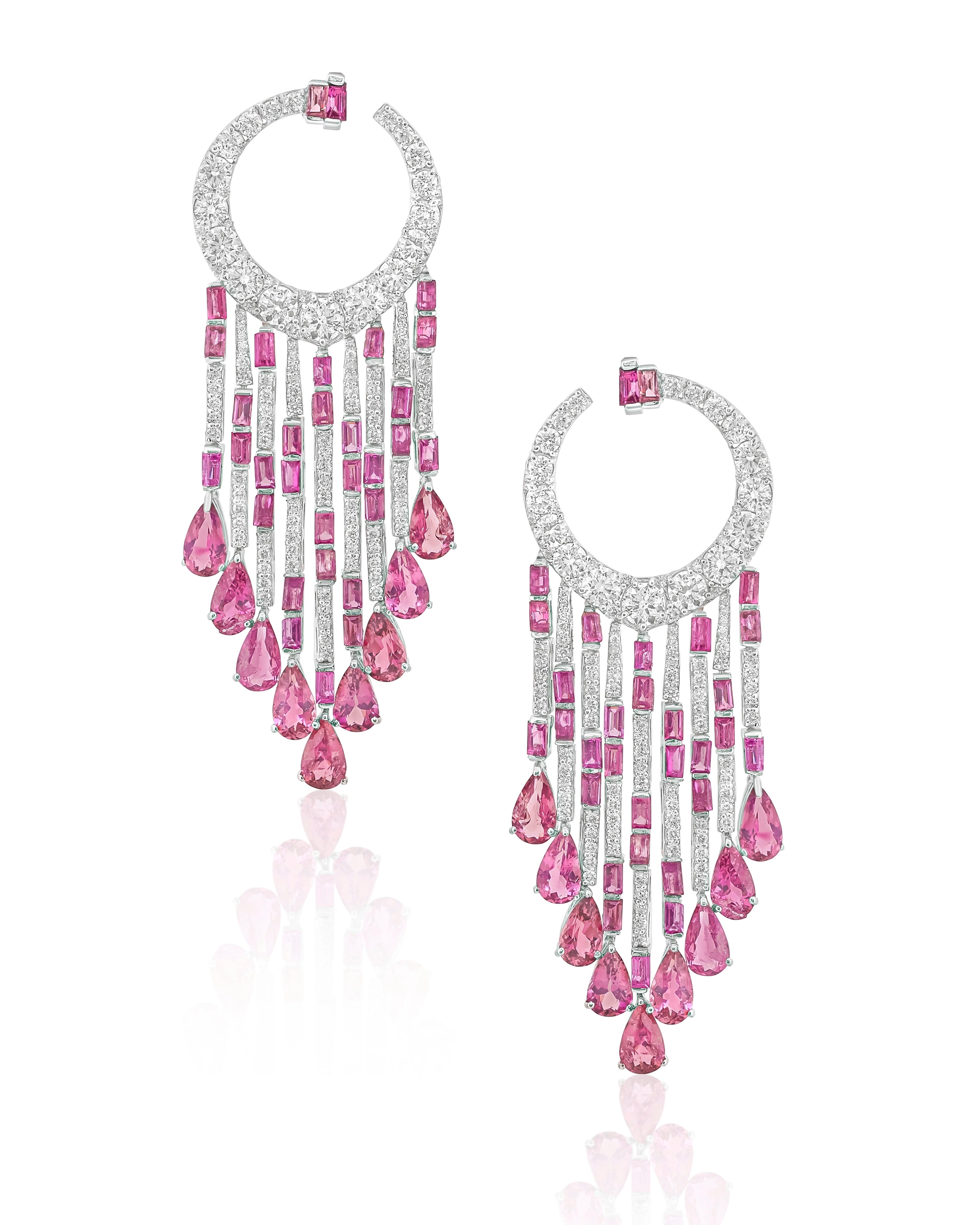Tourmaline Shower Earrings | AMARIS JEWELS | Fine Jewelry