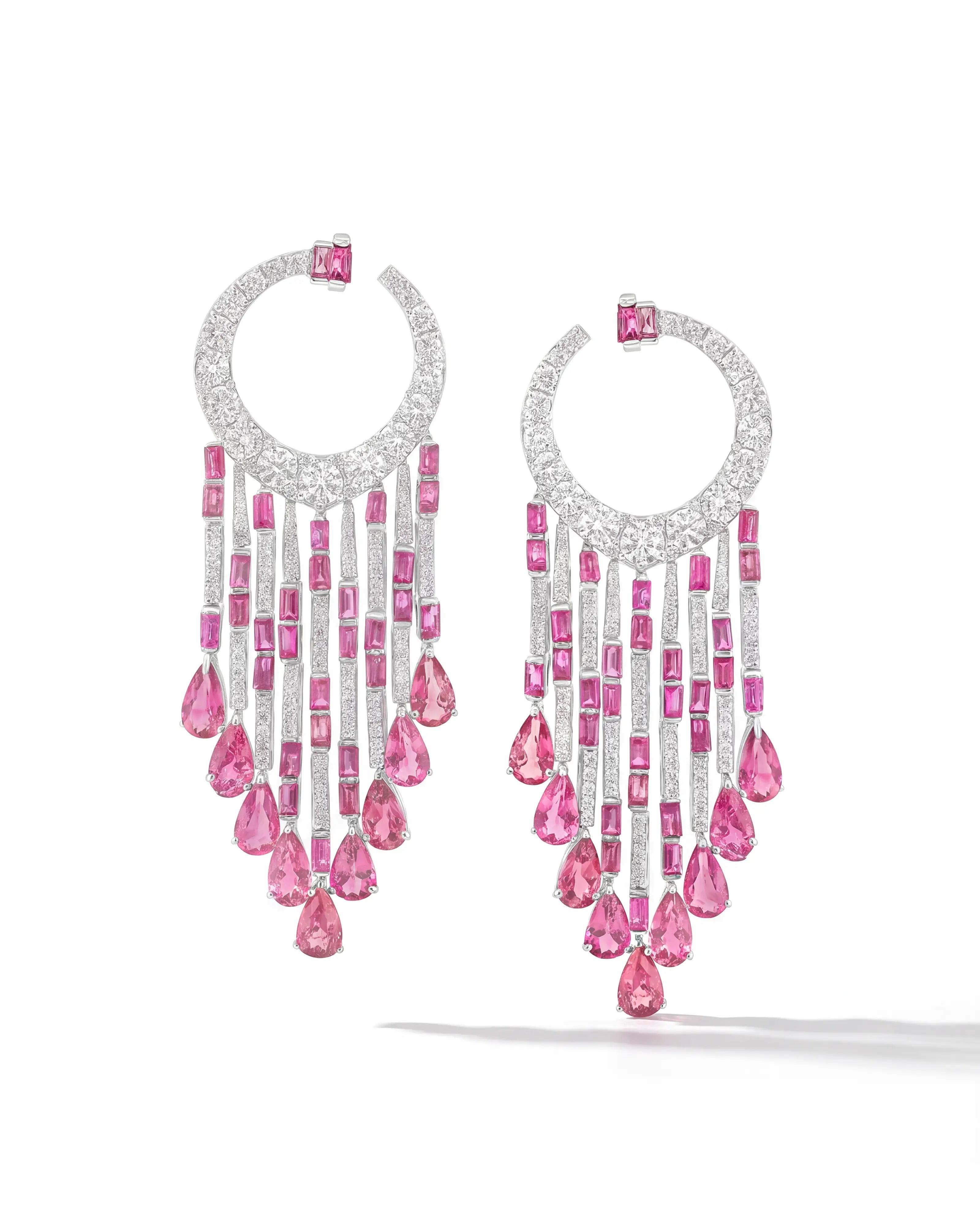 Tourmaline Shower Earrings | AMARIS JEWELS | Fine Jewelry