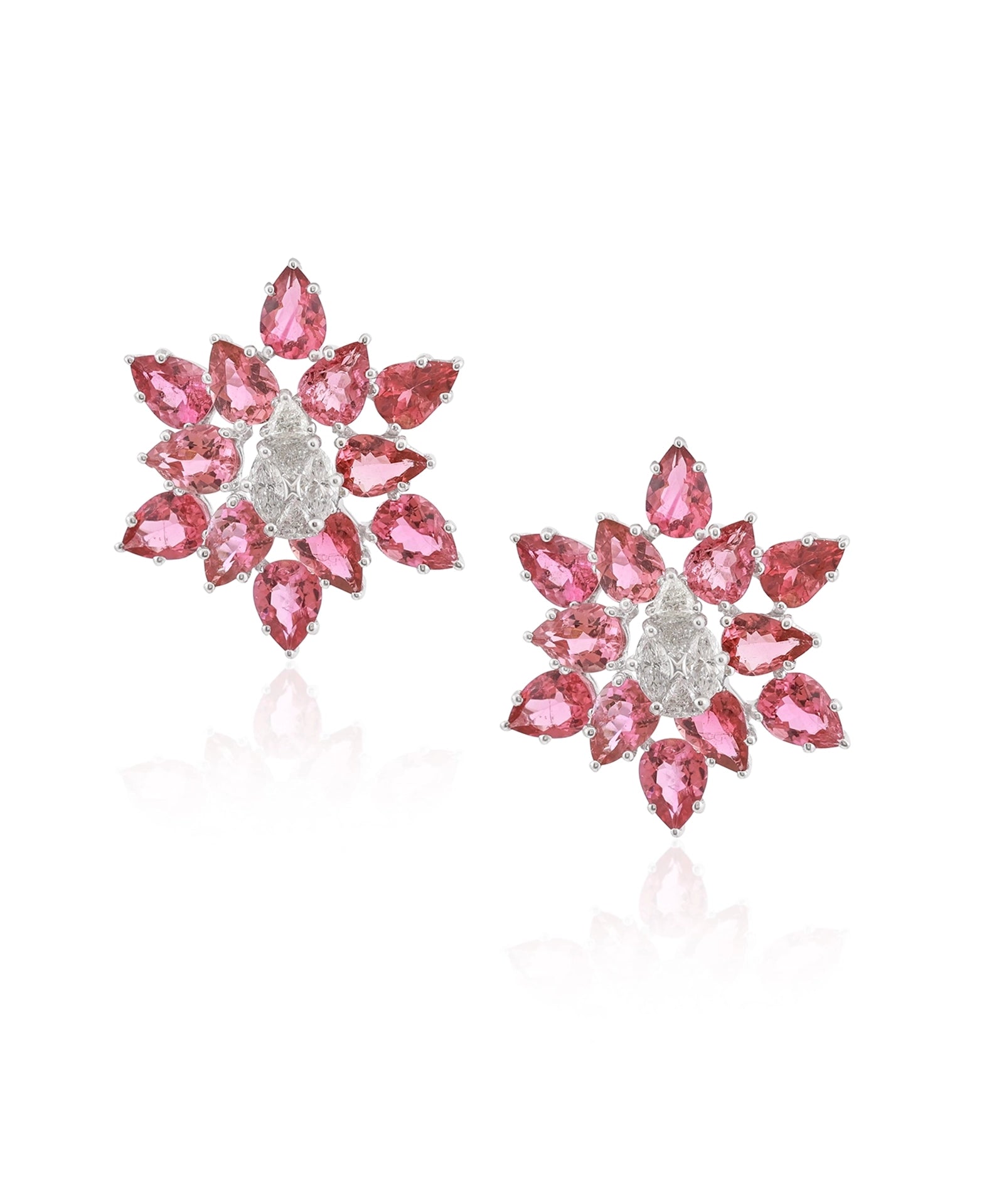 Tourmaline Star Earrings | AMARIS JEWELS | Fine Jewelry 