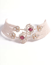 Tourmaline Polki pulse choker