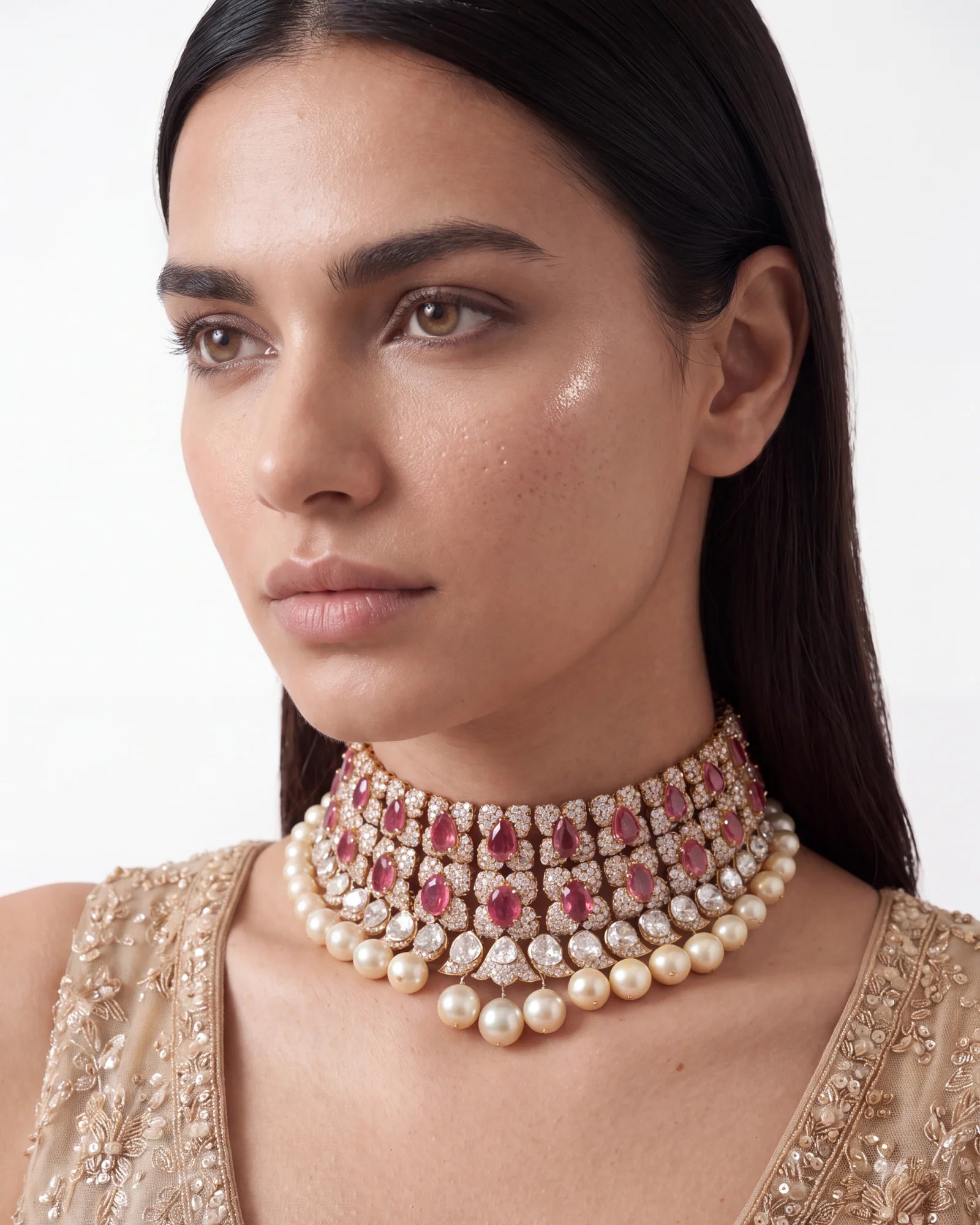 Udaipur Rose Choker | AMARIS JEWELS | Fine Jewelry