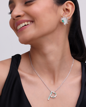 Emerald Initial Pendant