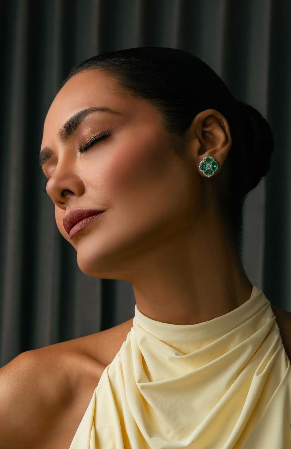 Calliope Mini Emerald Studs