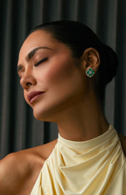 Calliope Mini Emerald Studs