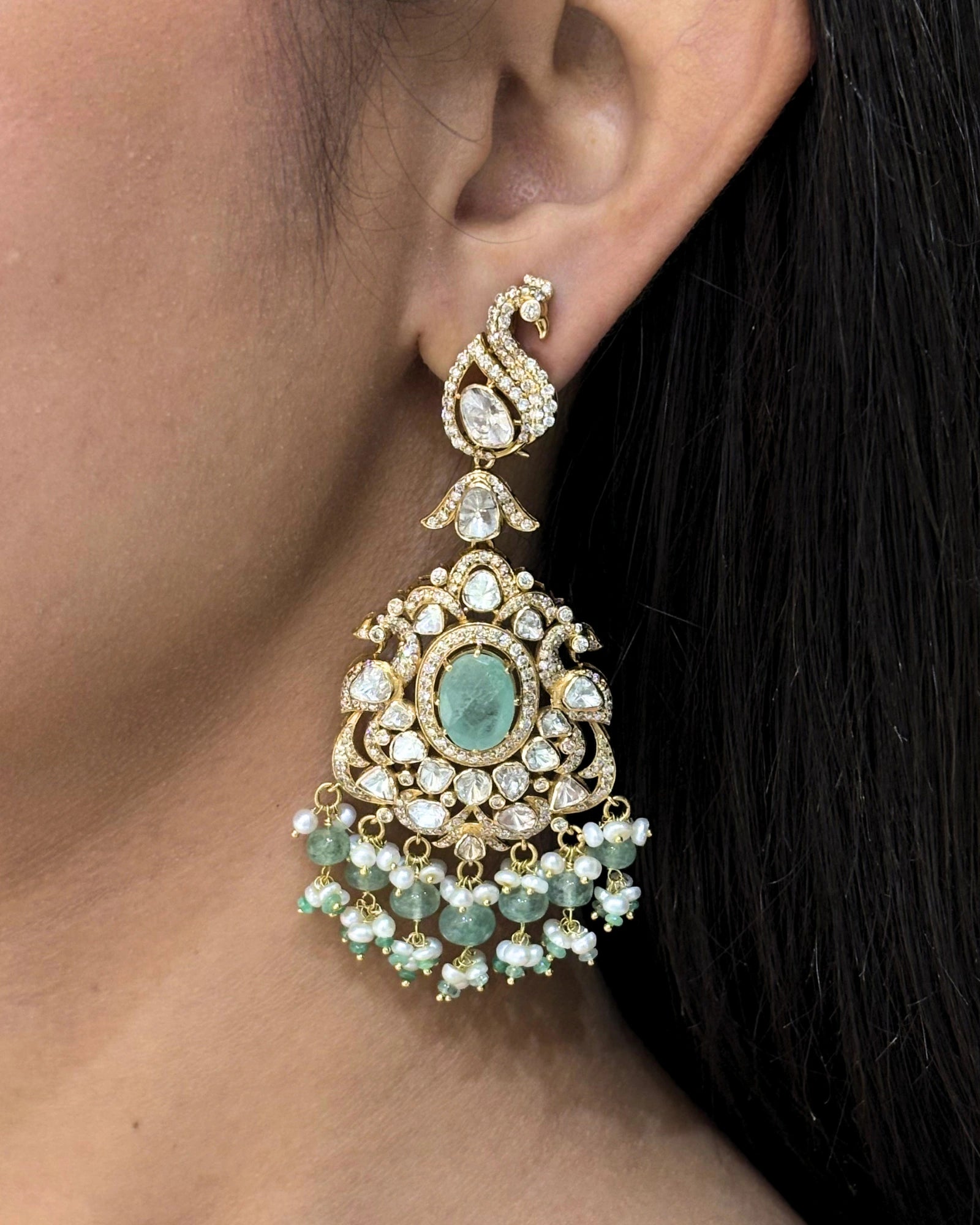 Zahra Polki Earrings | AMARIS JEWELS | Fine Jewelry 