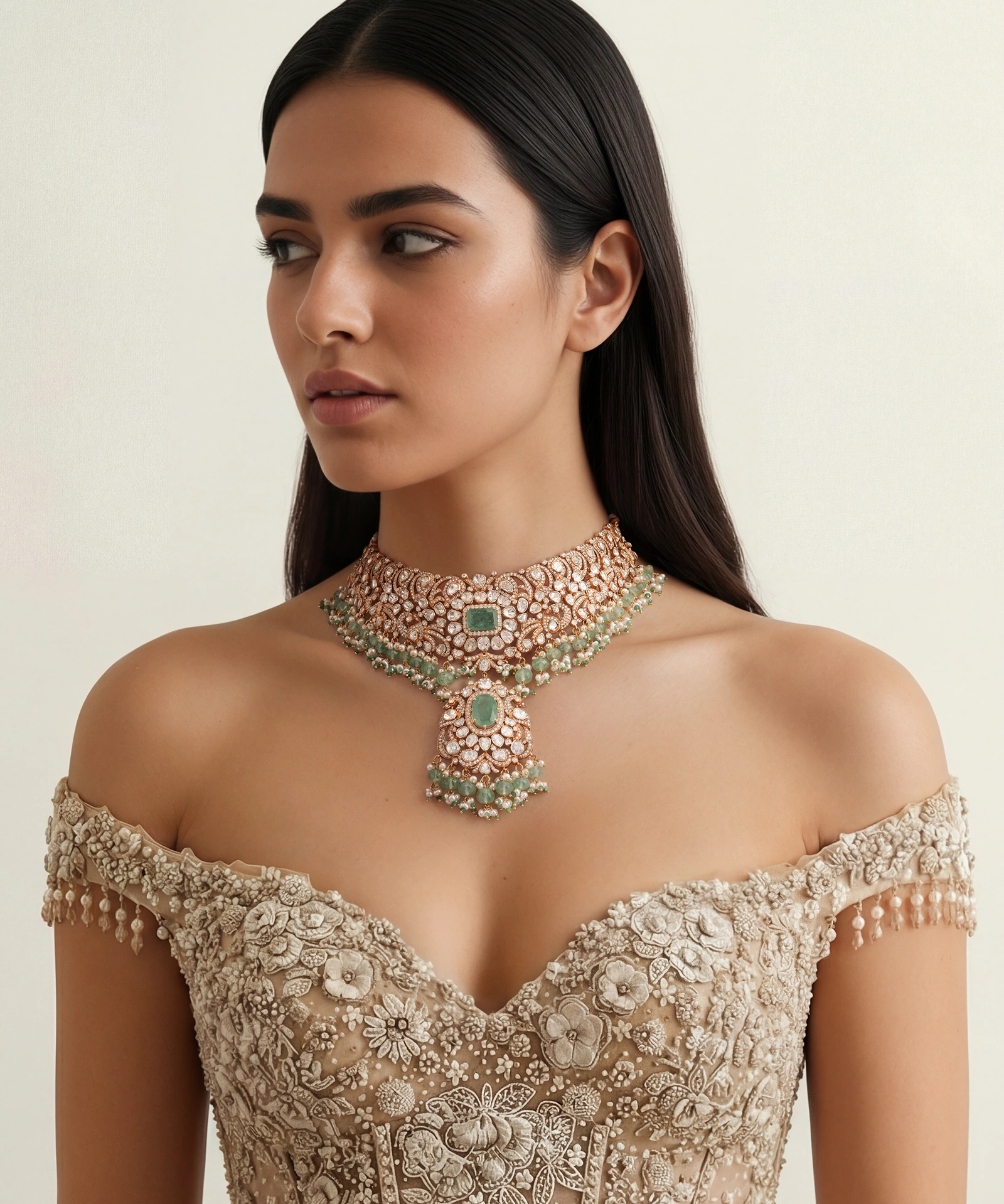 Zahra Polki Necklace | AMARIS JEWELS | Fine Jewelry 