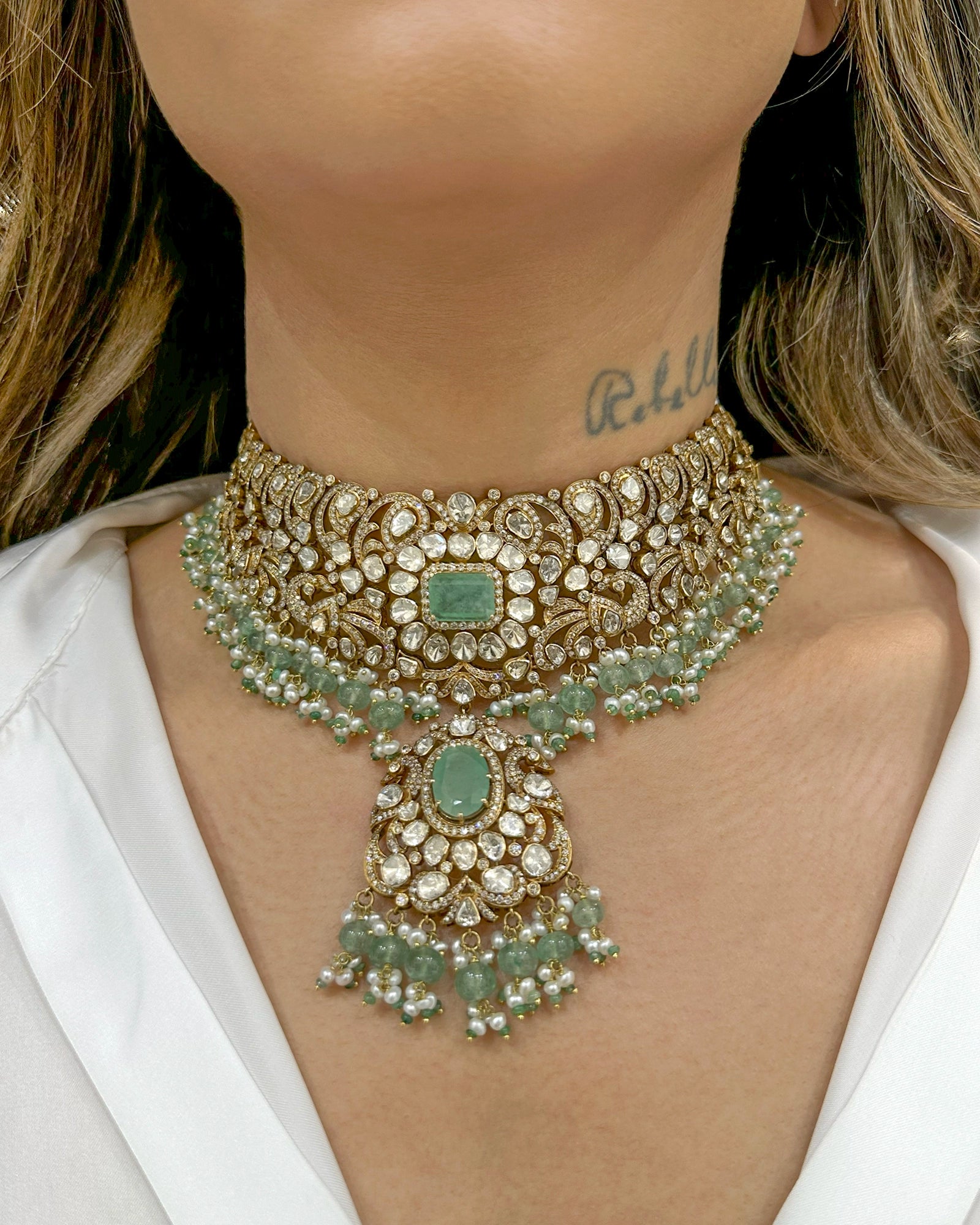 Zahra Polki Necklace | AMARIS JEWELS | Fine Jewelry 