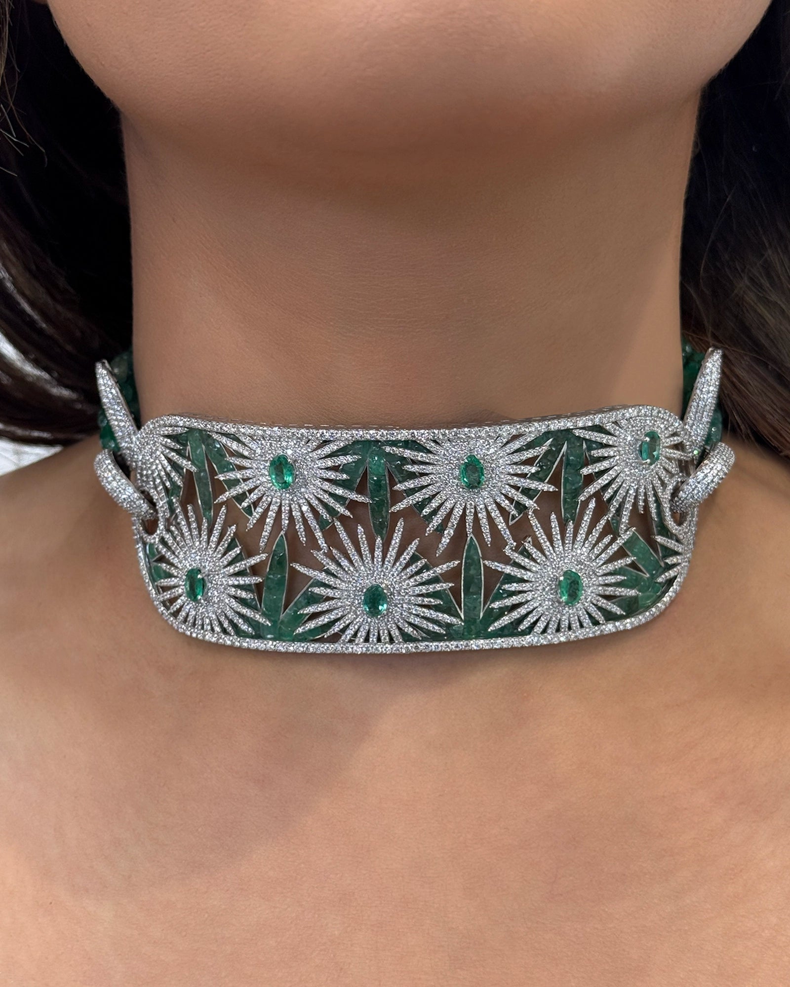 Zara Emerald Choker | AMARIS JEWELS | Fine Jewelry 
