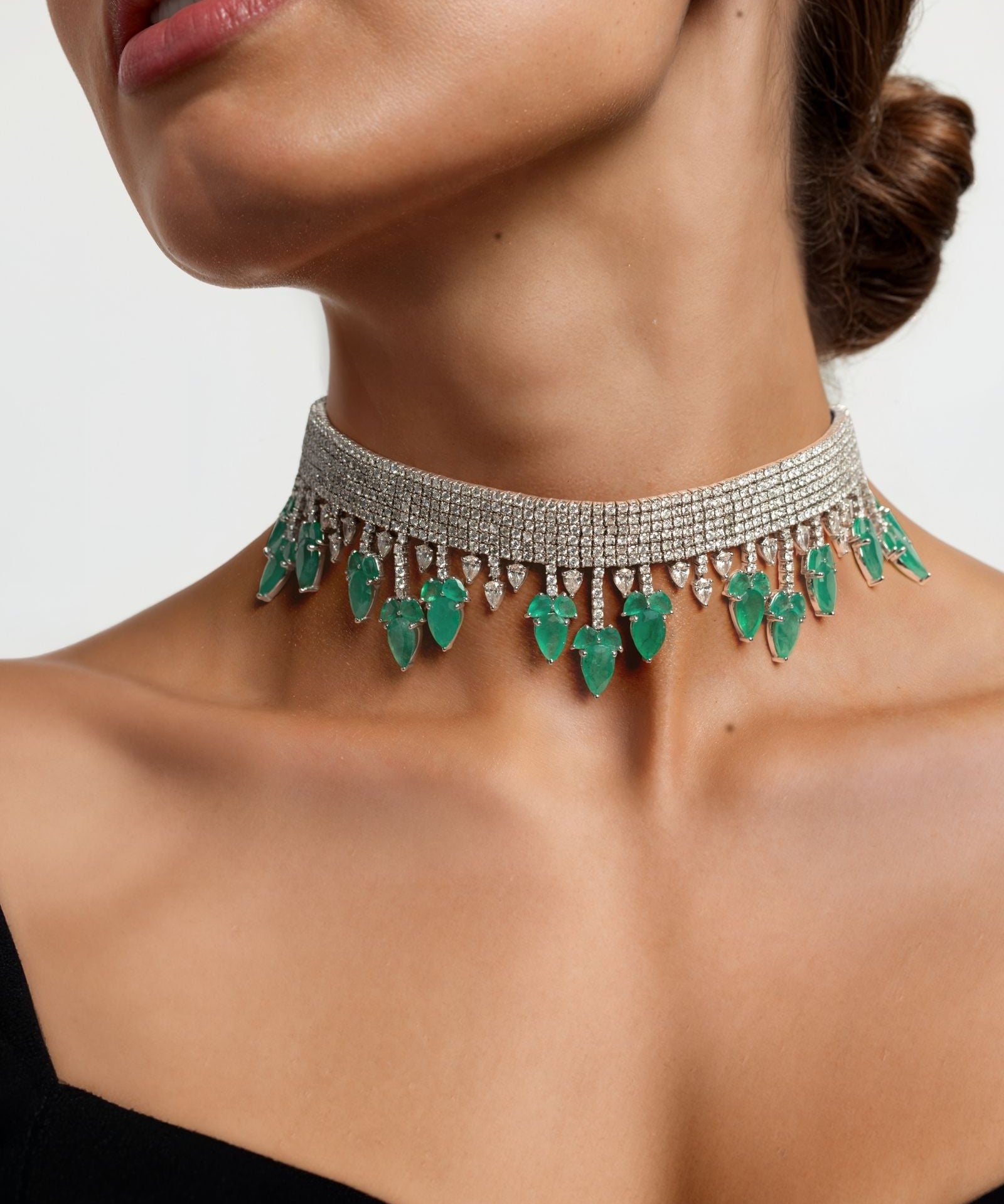 Zelda Emerald Choker | AMARIS JEWELS | Fine Jewelry 