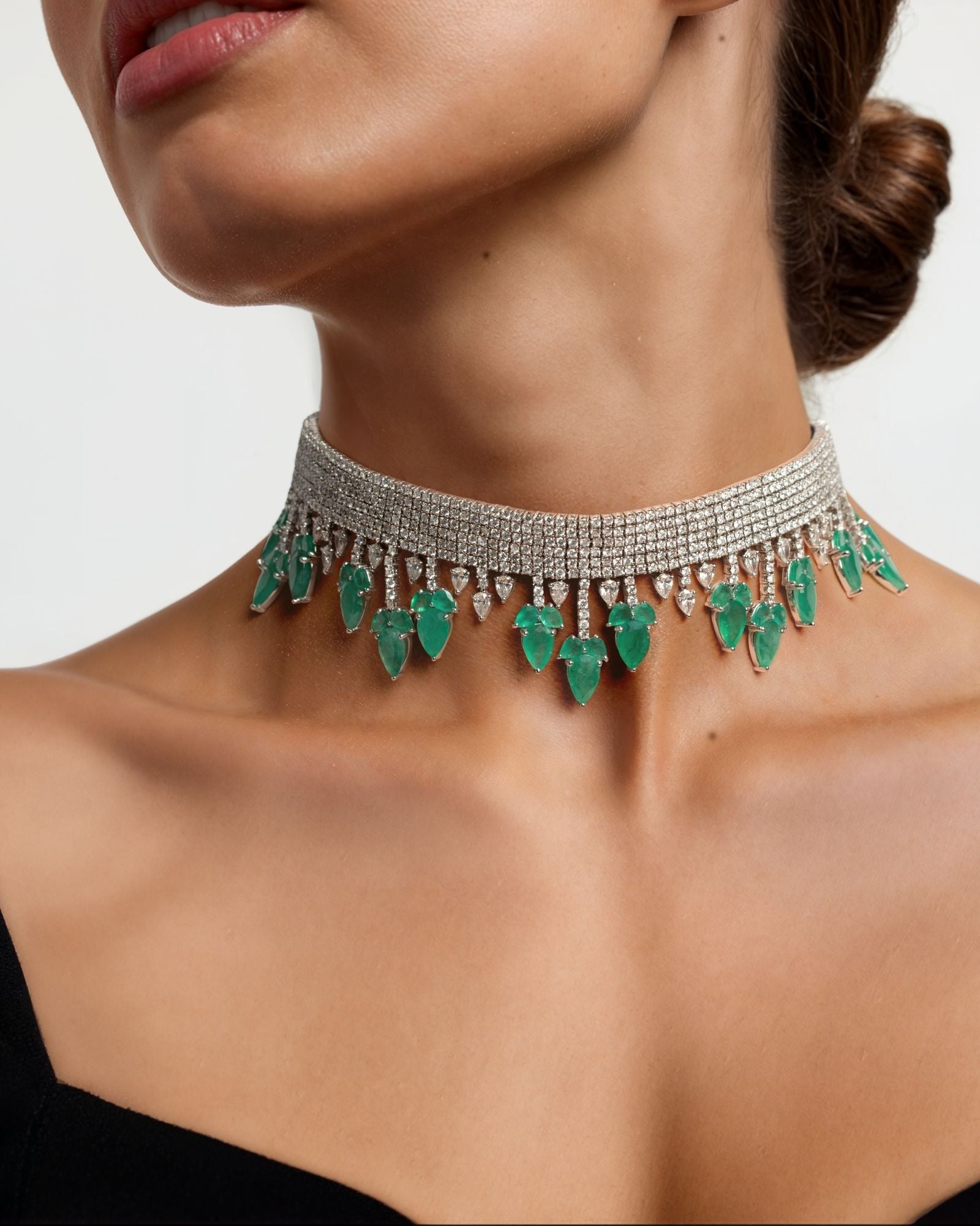 Zelda Emerald Choker | AMARIS JEWELS | Fine Jewelry 