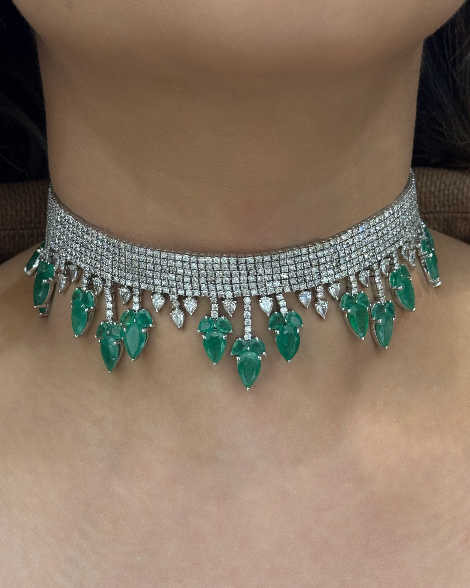 Zelda Emerald Choker | AMARIS JEWELS | Fine Jewelry 