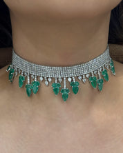 Zelda Emerald Choker | AMARIS JEWELS | Fine Jewelry 