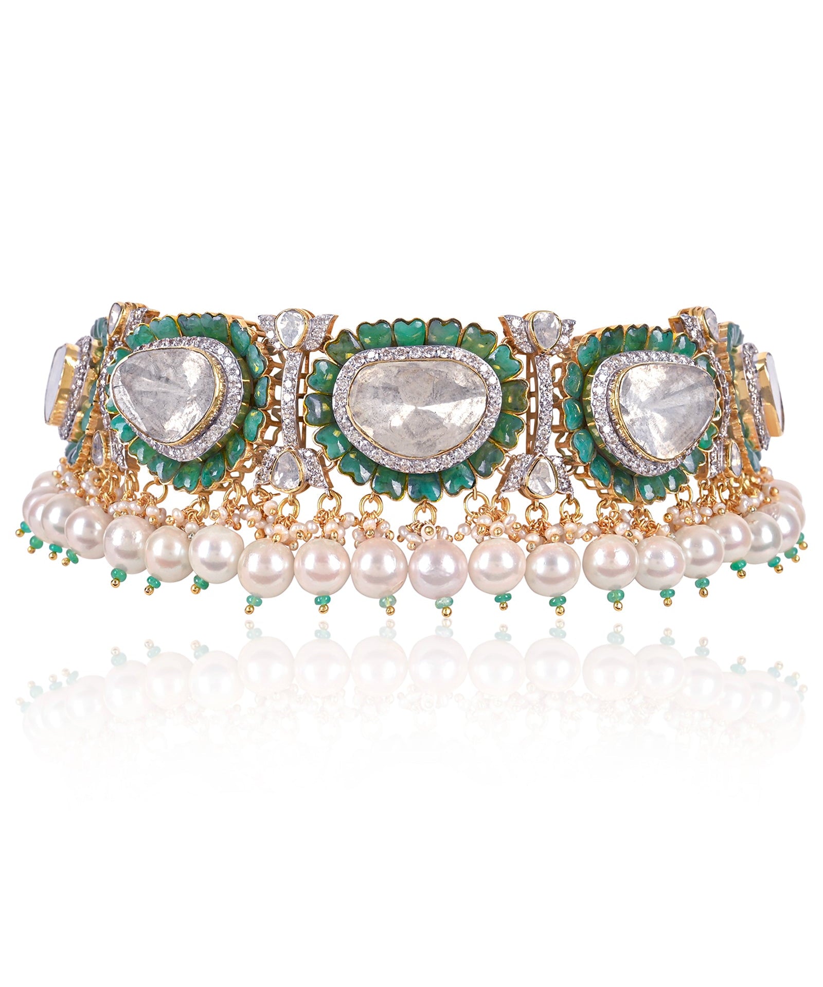 Zoya Emerald choker | AMARIS JEWELS | Fine Jewelry 