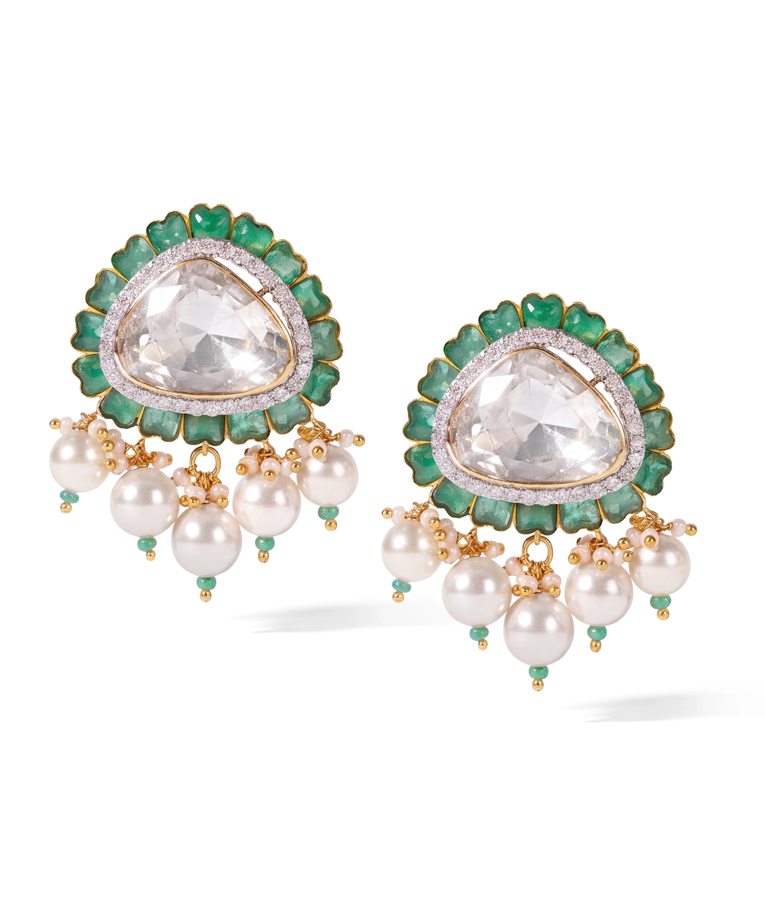 Zoya Emerald earrings | AMARIS JEWELS | Fine Jewelry