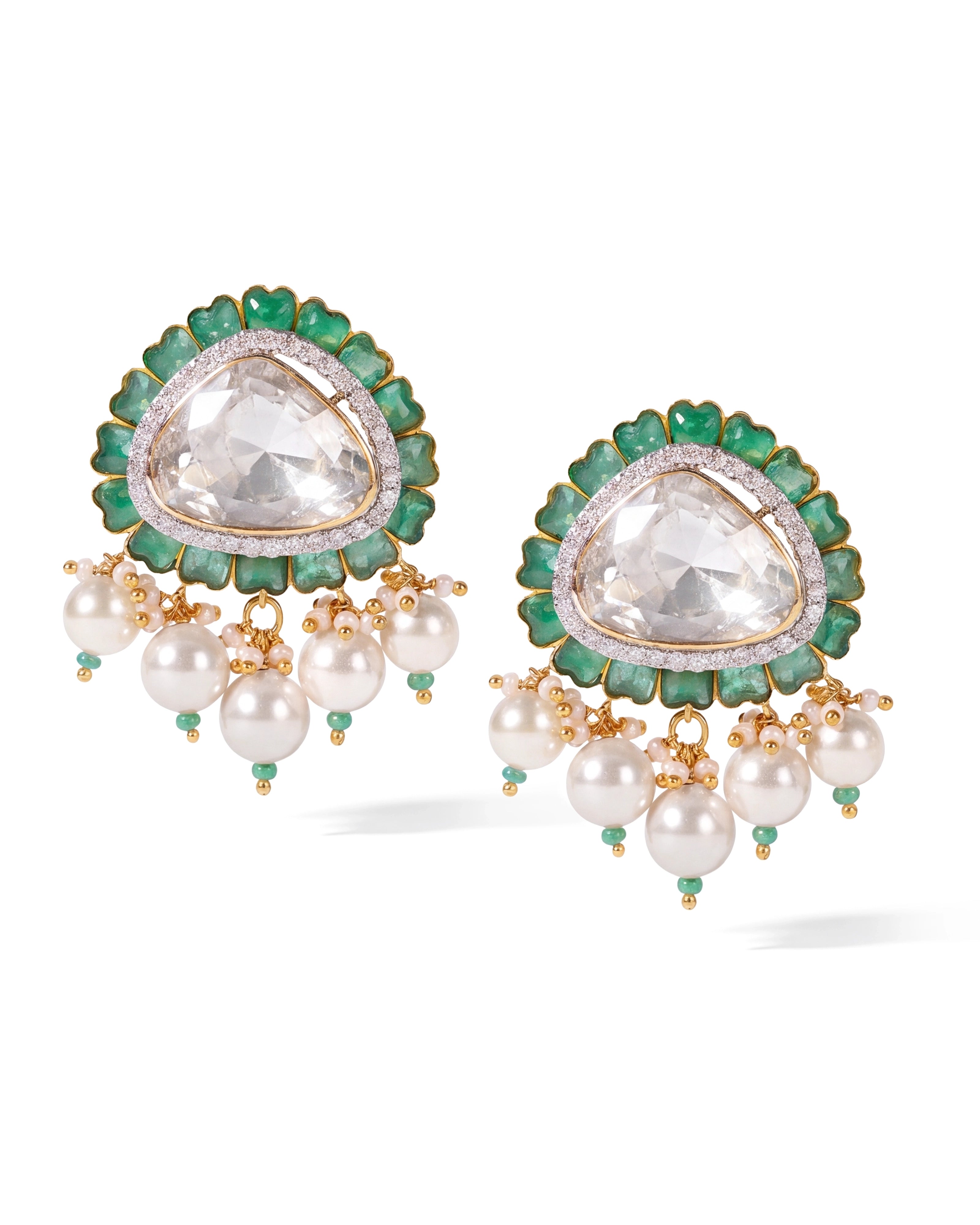 Zoya Emerald earrings