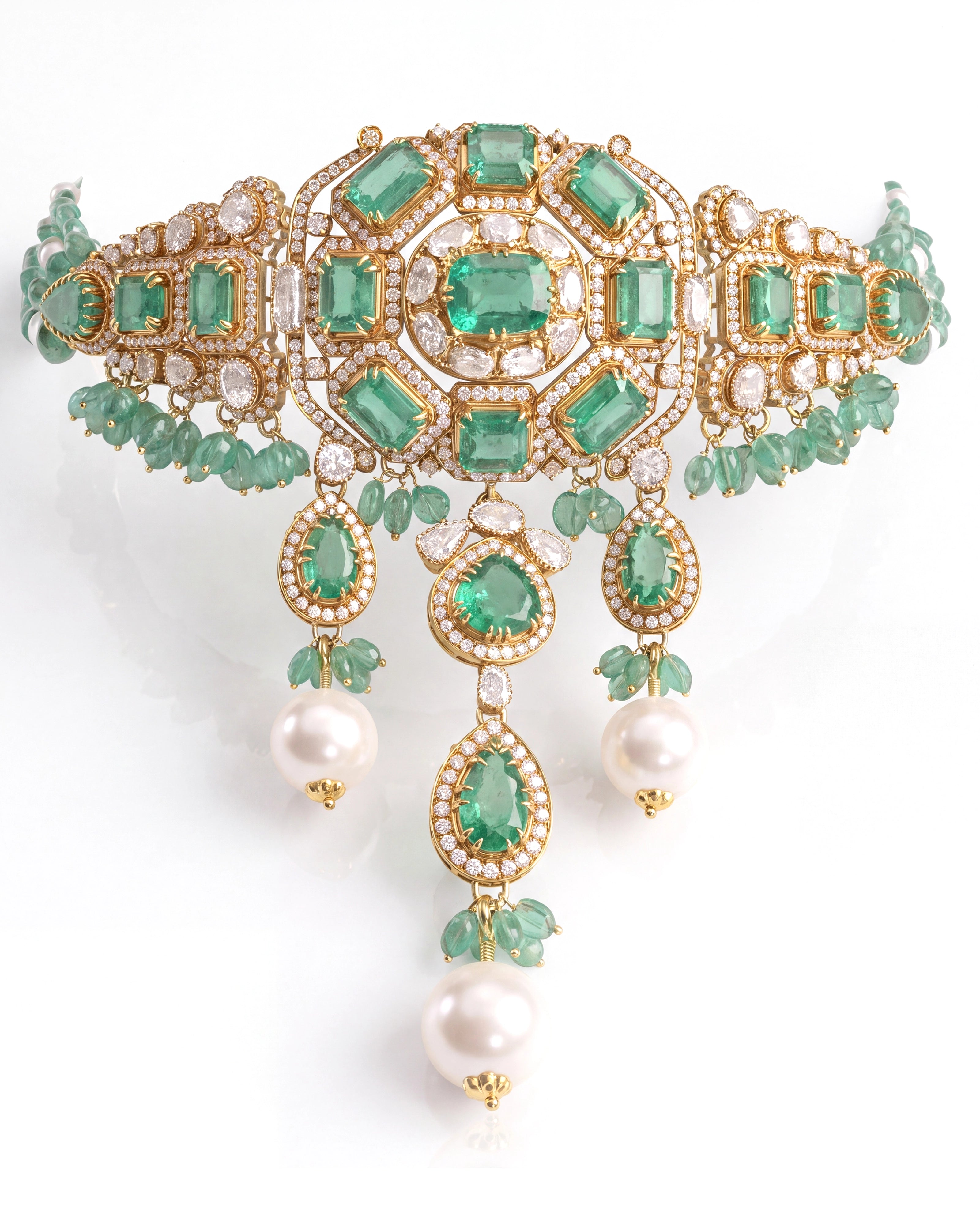 Emerald Durbar Choker