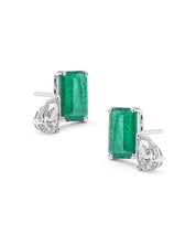To The Moon and Back Emerald Studs