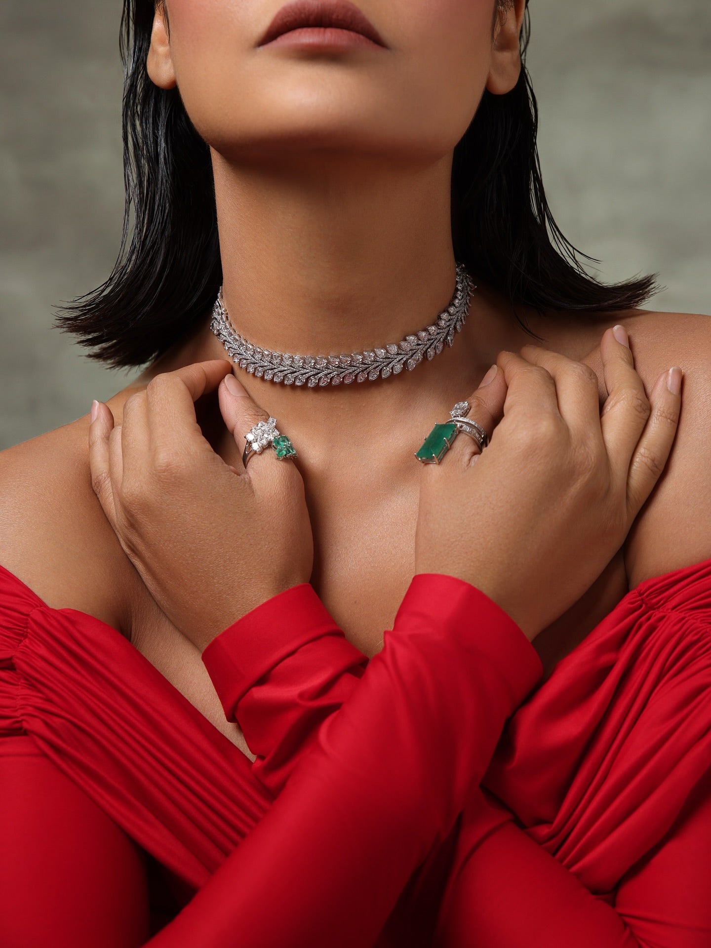 Emerald Blossom Ring