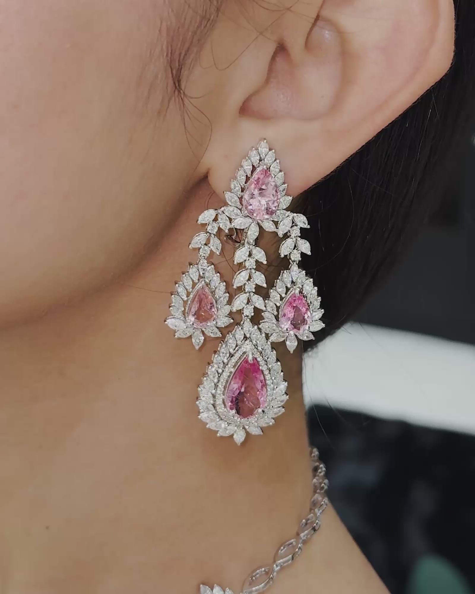 Blush Cascade Earrings