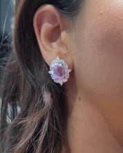 Aveline Kunzite Studs