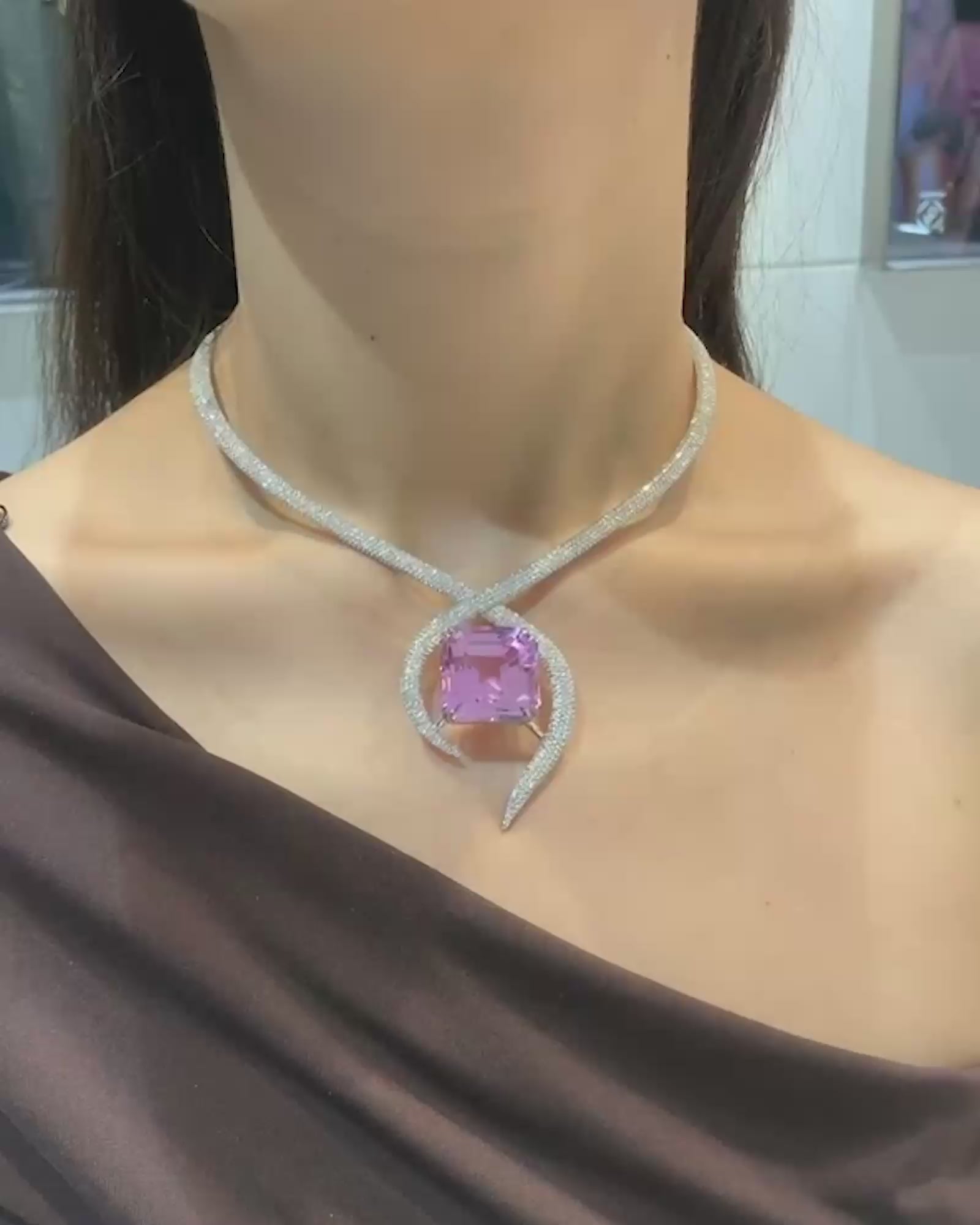 Kunzite Tangle Necklace
