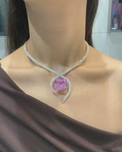 Kunzite Tangle Necklace