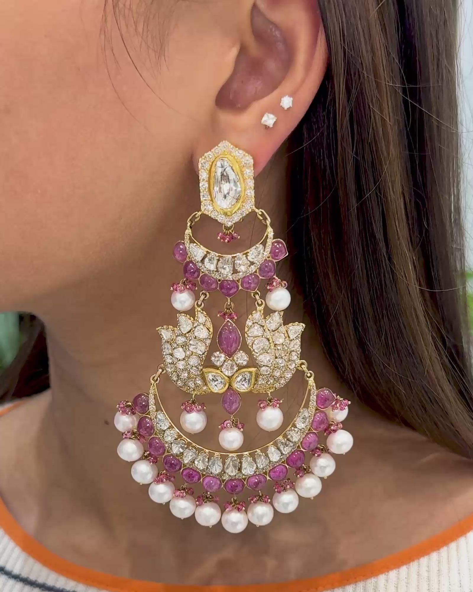 The Ruby Connect Earrings