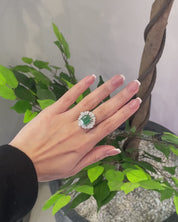 Emerald Orbit Ring