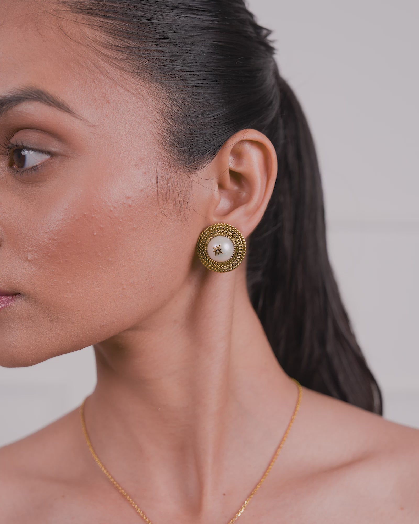 Monarch Pearl Earrings