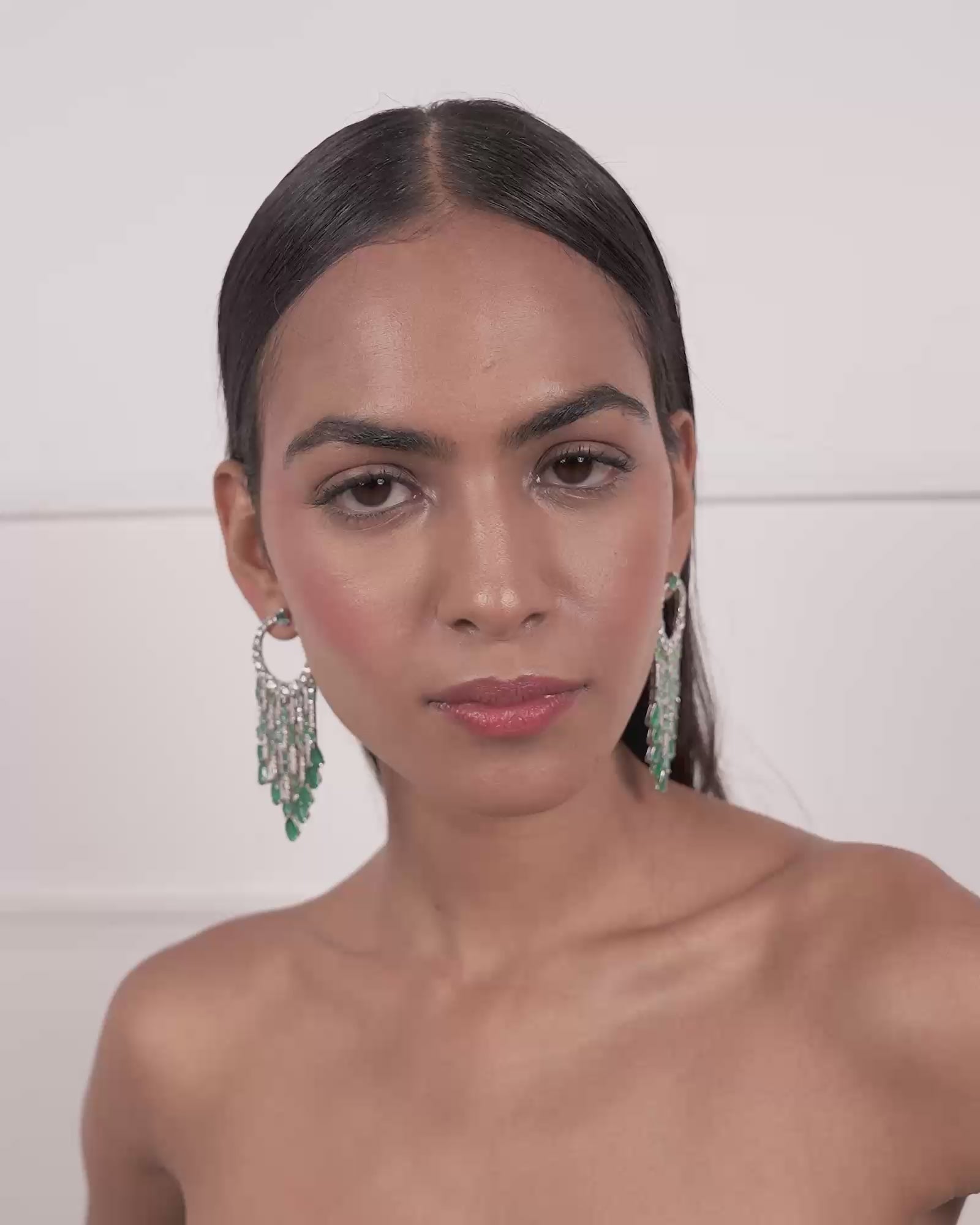 Diamond Shower Earrings