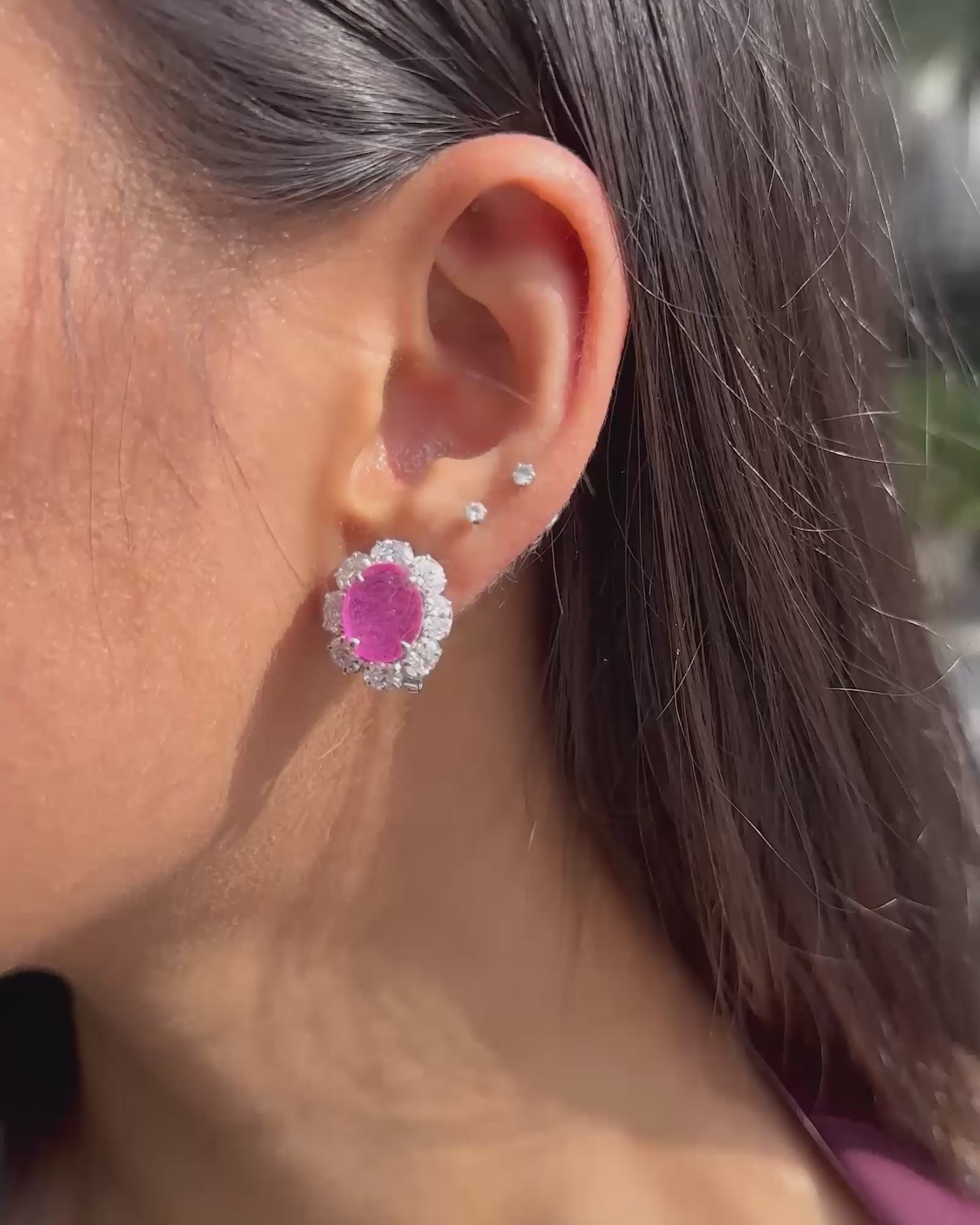 Moulin Rouge Stud Earrings